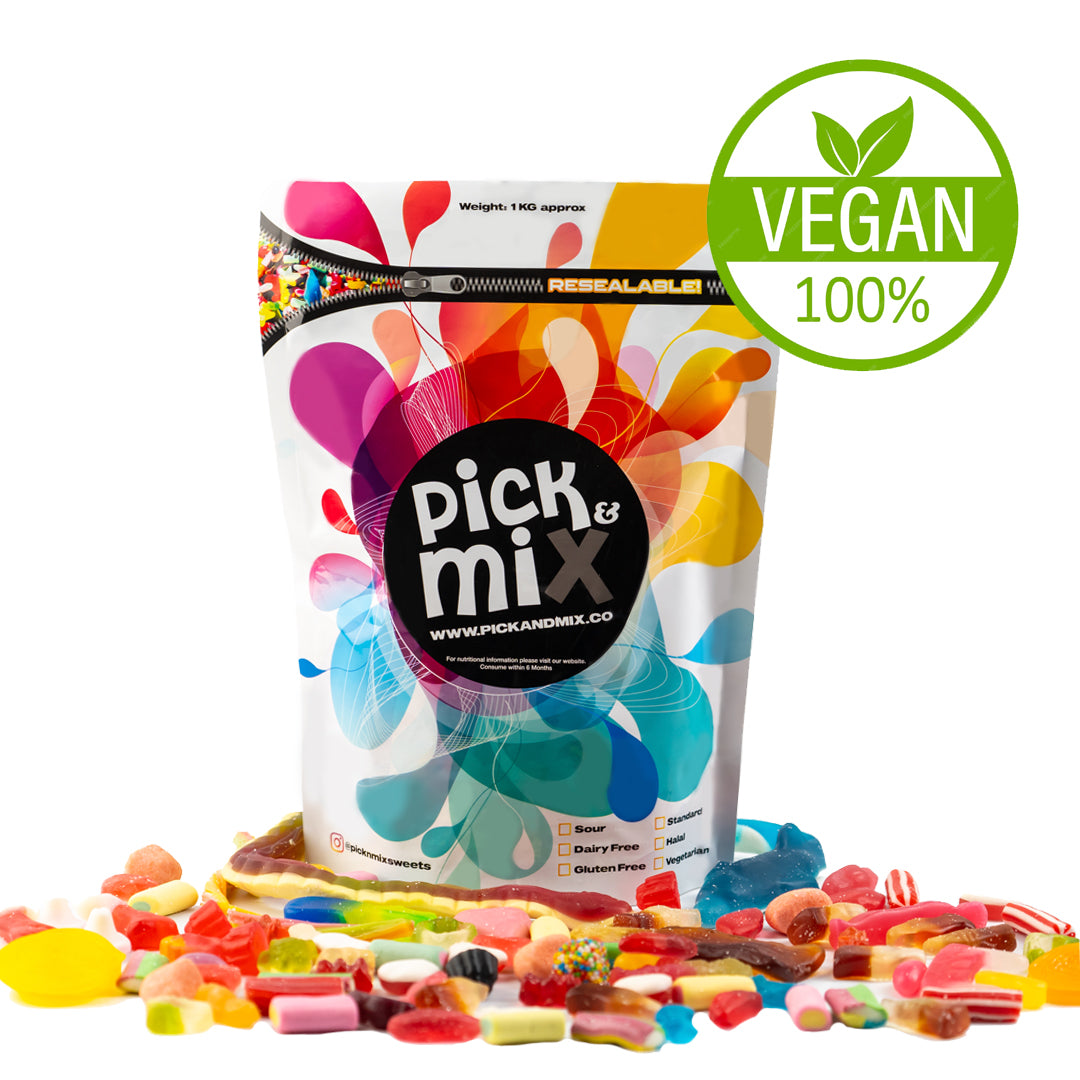 VEGAN BAG 1KG Pickandmix.co