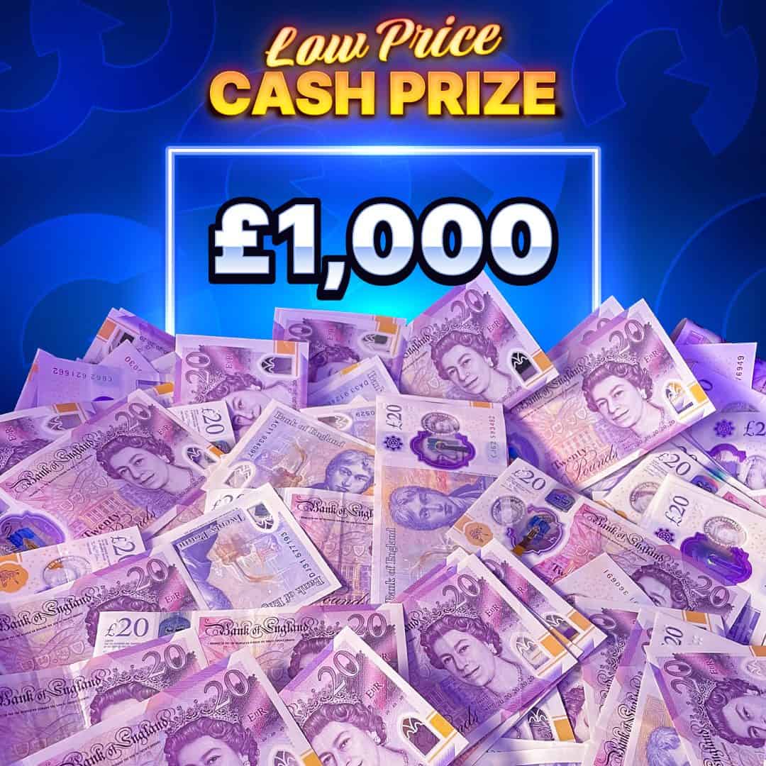 £1000 CASH GIVEAWAY - TICKETS £0.10P EACH