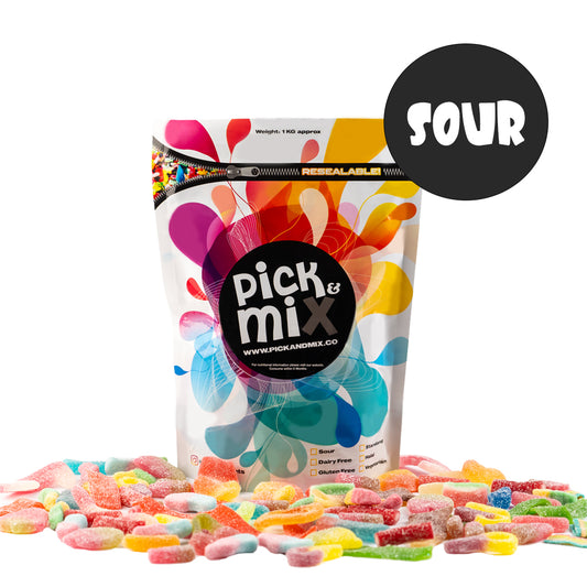 Mystery SOUR Bags 1KG Pickandmix.co